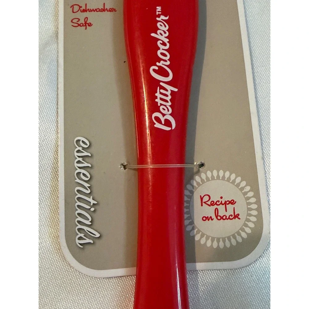 Betty Crocker Red Silicone Basting Brush Essentials Dishwasher Safe New